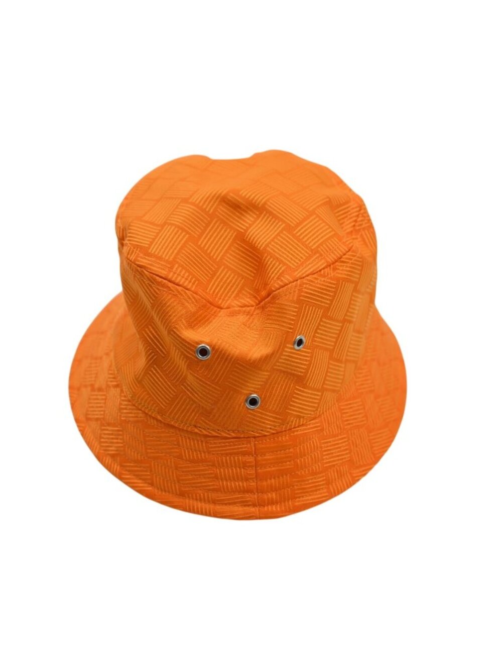 Bottega Veneta Intreccio Jacquard Nylon Hat in Tangerine